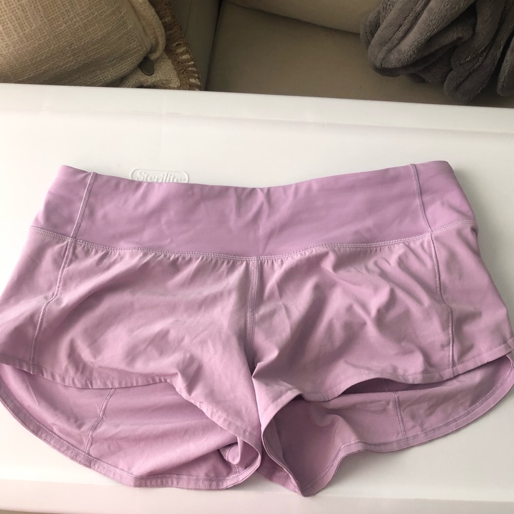 Light purple lululemon shorts size 6